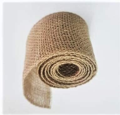 Burlap Ribbon 2&quot; x 15 Yards Natural Jute 2 Inch 5yards 3 Rolls, (Natural, X 15yards)