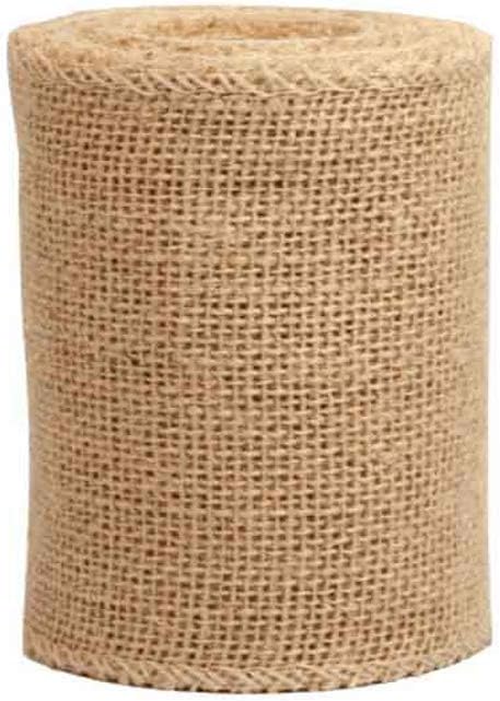 Jute Burlap Ribbon | Burlap Ribbon Roll for Craft Lace | Natural Jute Burlap Yard Rolls