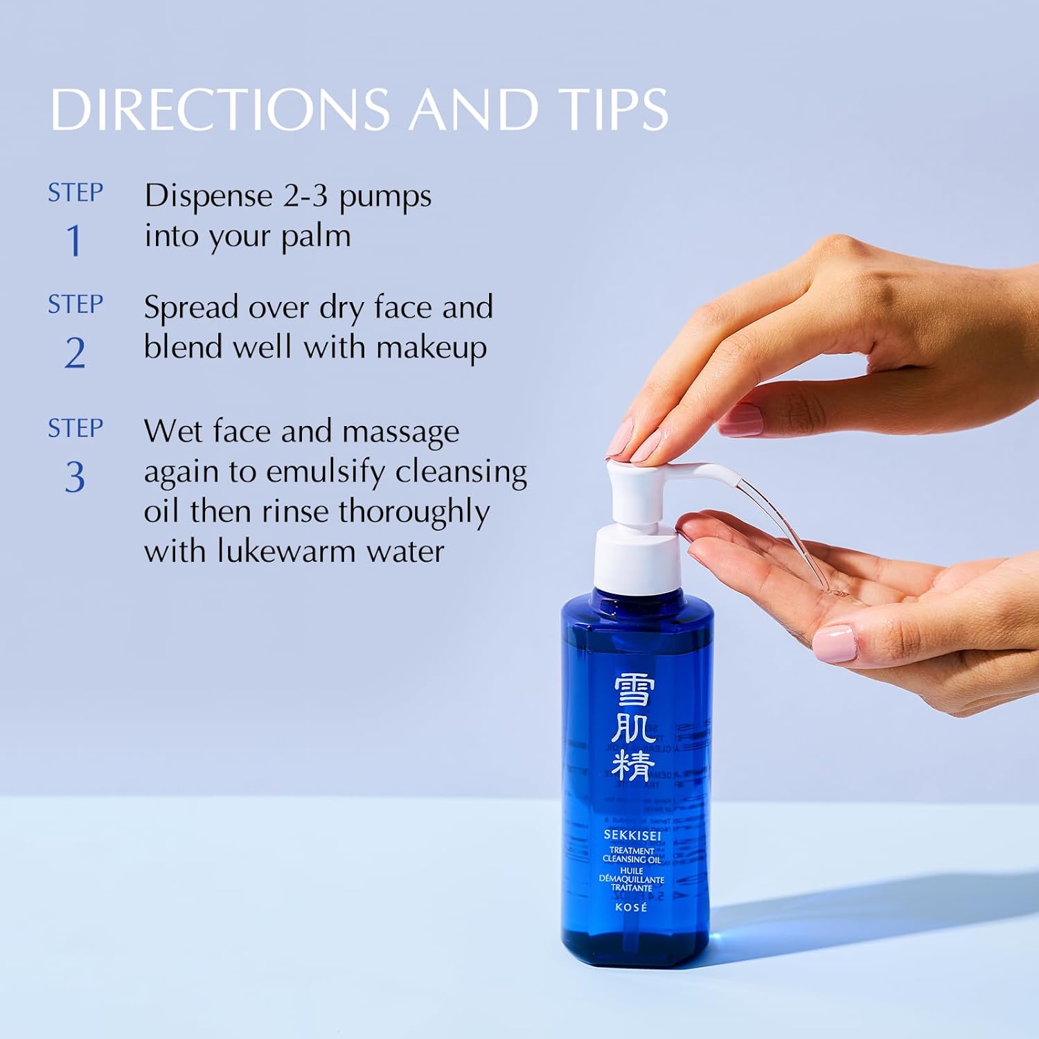 SEKKISEI Treatment Cleansing Oil, Facial Cleanser & Makeup Remover, 10.1 Ounce