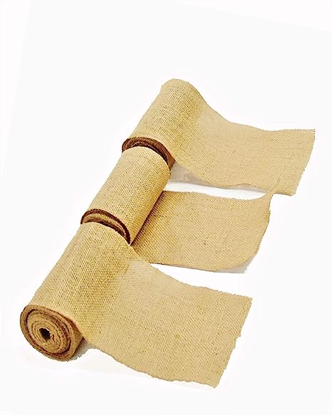 Burlap Ribbon Rolls | Natural Jute Roll | Yards Natural Jute Roll