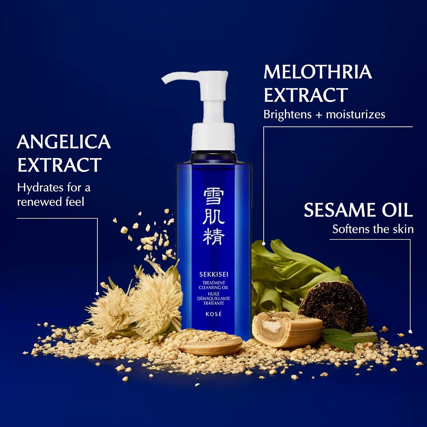 SEKKISEI Treatment Cleansing Oil, Facial Cleanser & Makeup Remover, 10.1 Ounce