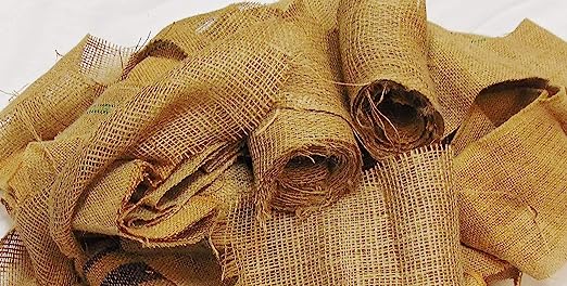 Jutemill 5 Pounds in Box Smoker Fuel for Beekeeping Jute Burlap Smoker Fuel Lights Easily with Match or Lighter Long Continuous Burn Produces Light, Cool Smoke, 5LB