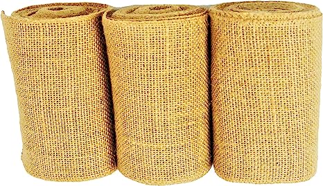 Burlap Ribbon Rolls | Natural Jute Roll | Yards Natural Jute Roll