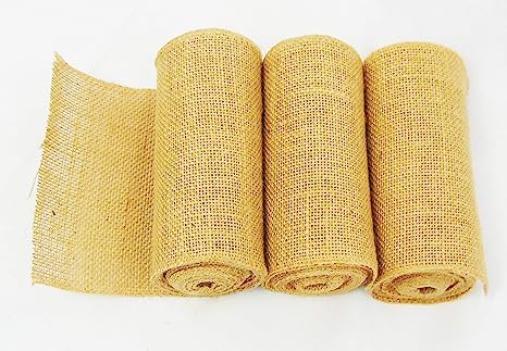 Burlap Ribbon Rolls | Natural Jute Roll | Yards Natural Jute Roll