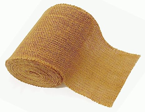 Burlap Ribbon Rolls | Natural Jute Roll | Yards Natural Jute Roll