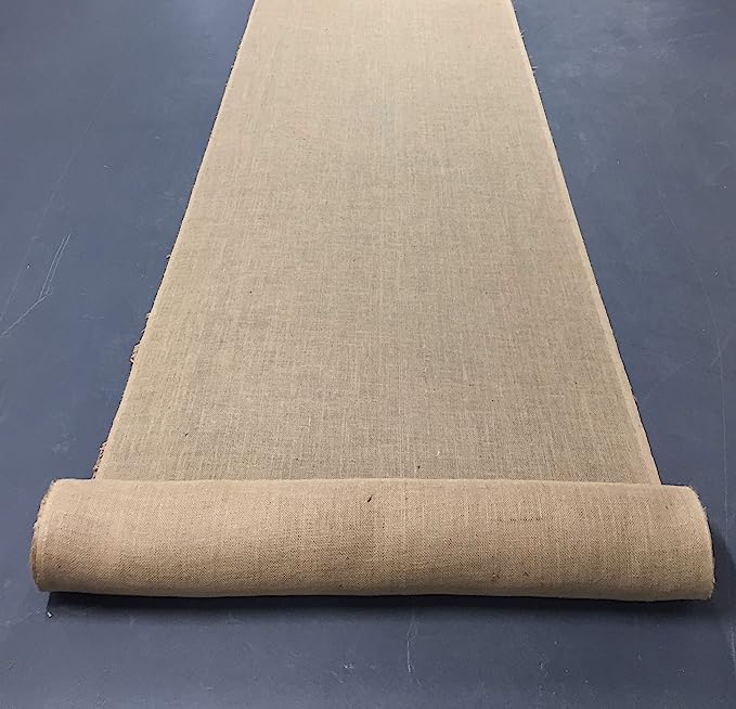Outdoor Wedding Aisle Runners roll - 36-Inch Wide x 150 feet Long, Burlap Fabric Roll | 36" by 50 Yards | Non- Fraying| Wide and Tightly Woven |