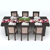 AAYU Geometric Pattern Table Runner 16 x 72 Inch Imitation Linen Runner for Everyday Birthday Baby Shower Party Banquet Decorations Table Settings (Red and Pink)