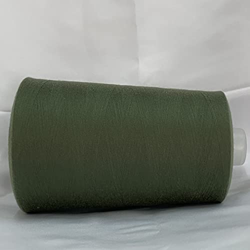 Jutemill Dark Green Polyester Sewing Embroidery Thread Jumbo Spool Single Needle Threads for Sewing Embroidery Machine Thread Cone (25600 Yard)