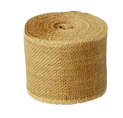AAYU Natural Jute Burlap Ribbon Roll | Gift wrapping and Party Decoration DIY Crafts