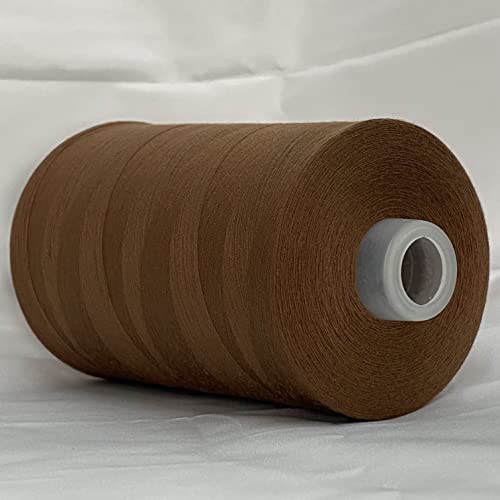 Jutemill Brown Textured Polyester Sewing Thread for Serger/Overlock Machine (60/2-0.1mm) Jumbo Spool