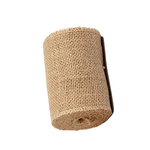 3 Inches x 10 Yards Natural Jute Burlap Ribbon Roll | Burlap Jute Ribbon Roll | Organic Jute Ribbon