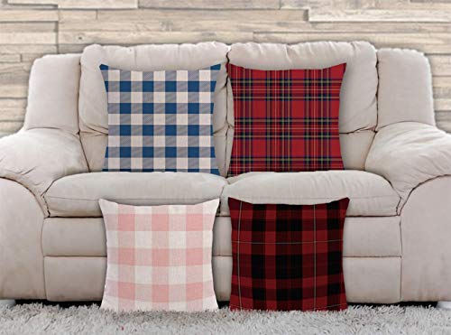 AAYU Decorative 20 inch Throw Pillow Cases 4 | Double Side HD Printing | High GSM Fabric | Square Throw Pillow Cushion Case for Living Room Sofa Couch Bedroom Car | 20 x 20 Inch 50 x 50 cm | Set of 4