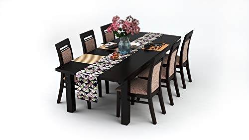 AAYU Geometric Table Runner 16 x 72 Inch Imitation Linen Runner for Everyday Birthday Baby Shower Party Banquet Decorations Table Settings