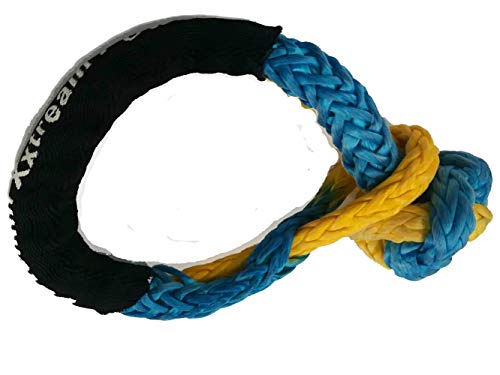 Jutemill Synthetic UHMWPE Soft Shackle | 7/16"; 6" Loop | Breaking Strength| Recovery and Off-Road Capabilities | ATV/UTV Winch, Marine Craft | Heavy Duty Handling - Jutemill