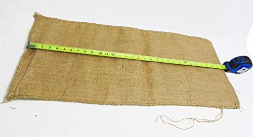 AAYU Large Burlap Sacks 14 x 26 Inch Jute Drawstring Bags for Potato Onion Vegetable Coffee Beans Adult Bag Races (15 Pack)