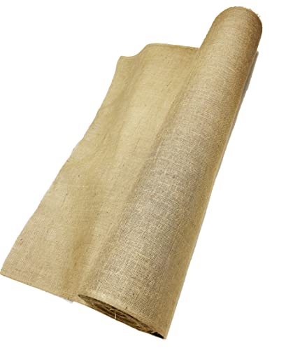 Burlap Fabric roll 48" Wide X 60 Feet Long, Tight Weaved Jute Burlap roll