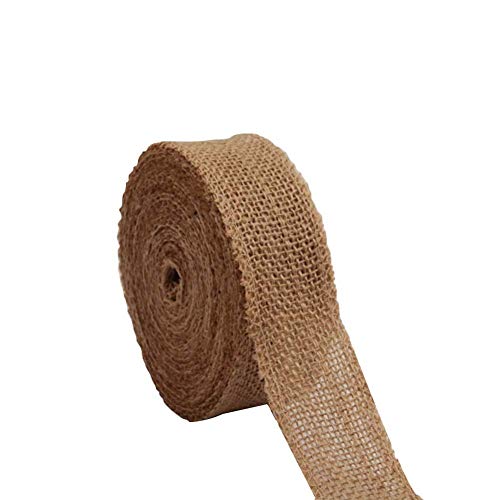 Jute Ribbon | burlap ribbon | Natural Jute with Burlap mesh ribbon