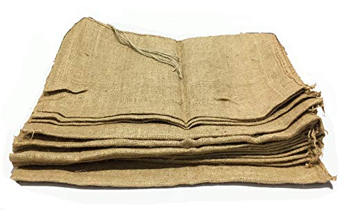AAYU Large Burlap Sacks 14 x 26 Inch Jute Drawstring Bags for Potato Onion Vegetable Coffee Beans Adult Bag Races (15 Pack)