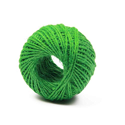 AAYU Natural Green Jute Twine Ball | 4 Ply 328 Feet Each I Pack of 6 | Perfect for Arts Crafts Gift Packing Materials Gardening Applications DIY Decoration Embellishments