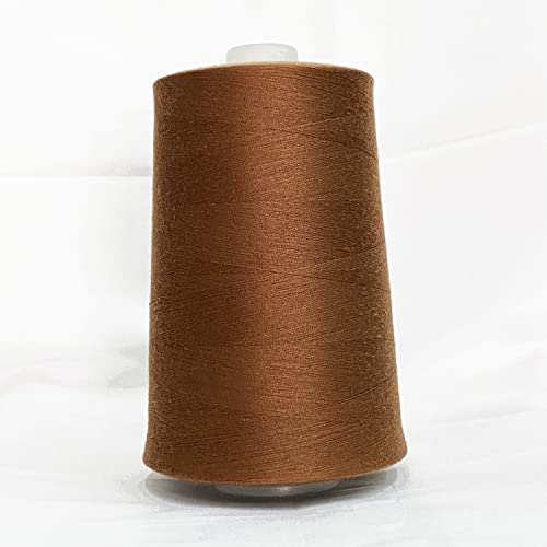 Jutemill Brown Textured Polyester Sewing Thread for Serger/Overlock Machine (60/2-0.1mm) Jumbo Spool