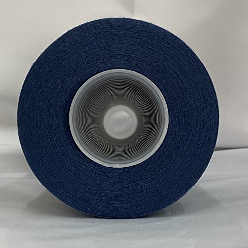 Jutemill Blue Textured Polyester Thread for Serger/Overlock Machine (60/2 - 0.1mm) Jumbo Spool