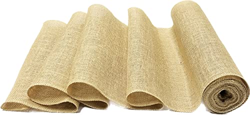 AAYU Burlap Table Runner for Outdoor Party 14 Inch x 30 ft, Wide and Long Burlap (14 inch X 360 inch)