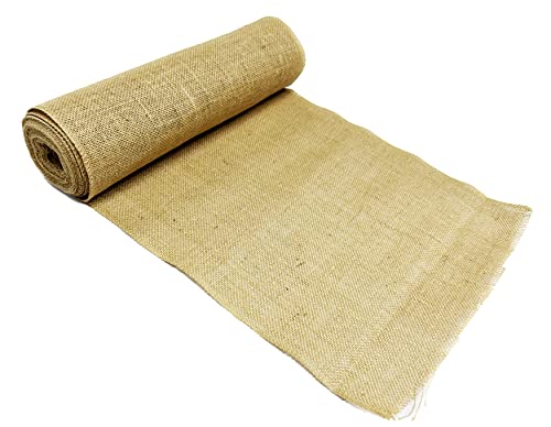 AAYU Burlap Table Runner for Outdoor Party 14 Inch x 30 ft, Wide and Long Burlap (14 inch X 360 inch)