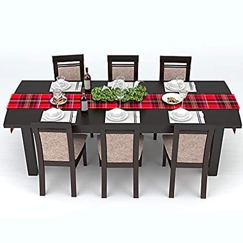 Tartan plaid table runners