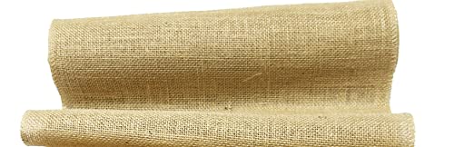 AAYU Burlap Table Runner for Outdoor Party 14 Inch x 30 ft, Wide and Long Burlap (14 inch X 360 inch)