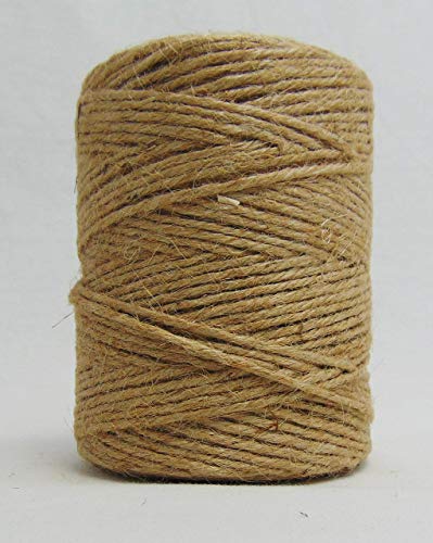 AAYU Natural Jute Twine 3Ply 500 Feet Jute Rope for Industrial, Packaging, Arts & Crafts, Gift Wrap, Decoration, Bundling, Gardening and Home