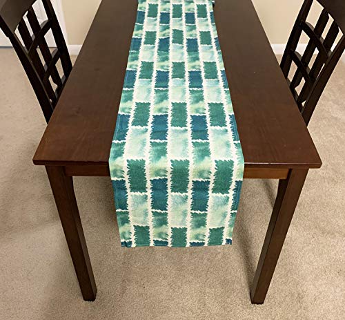 AAYU Green Imitation Linen Table Runner 14 x 108 Inch Wedding Birthday Baby Shower Party Banquet Decorations Table Settings