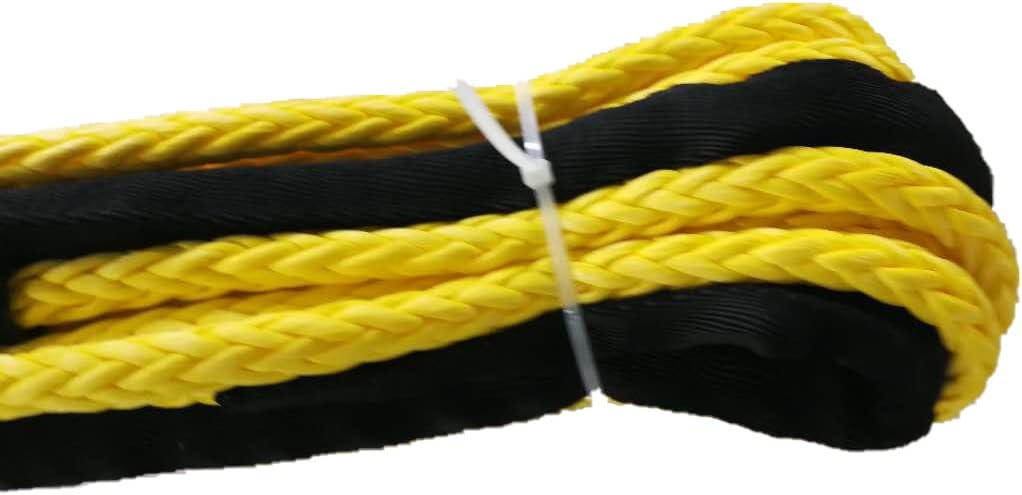 Jutemill 3/8" X 50 feet Synthetic Winch Rope, 3/8-50&