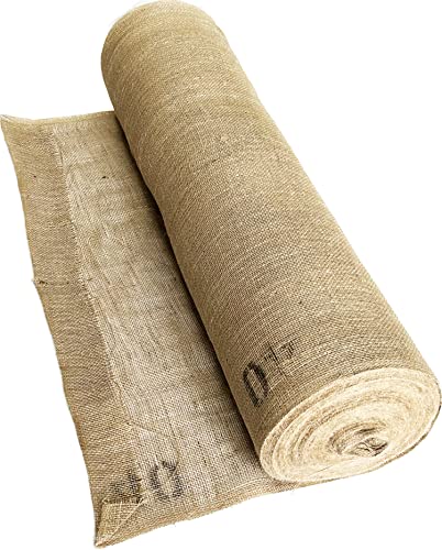 Jutemill Untreated Natural Burlap, 40 Inches by 150 feet Medium Weight Burlap-Fabric