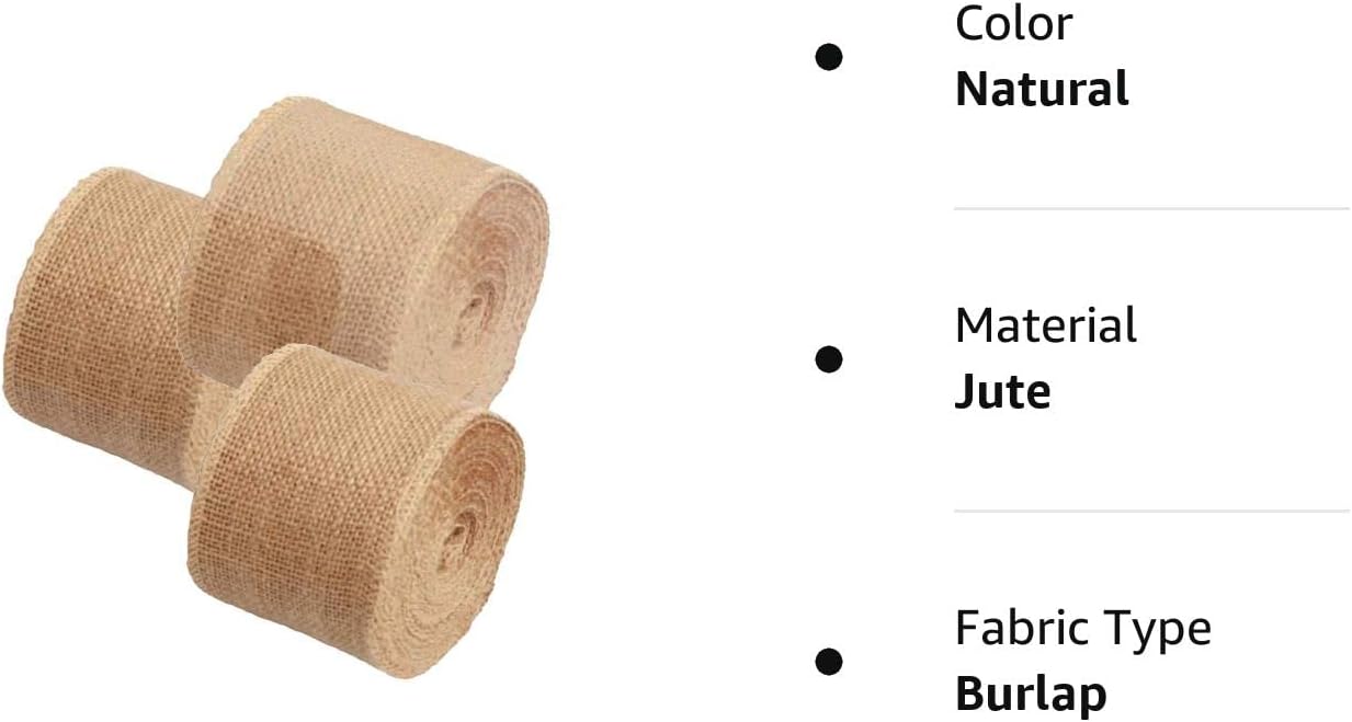 Natural Jute Fabric Ribbon Crafts Ribbon for Christmas