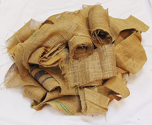 Jutemill Bee Smoker Fuel, Burlap Scrape 2 lbs Bag