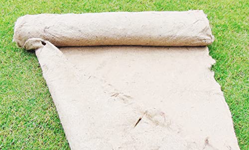 Jute Erosion Control Garden Blanket, 48 X 30feet Jute-Burlap Felt Nonwoven