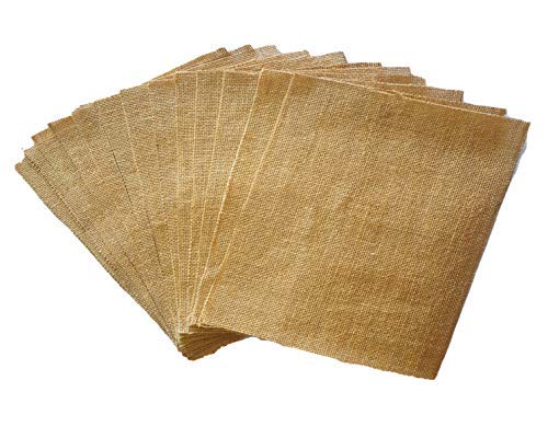8.5 x 11.5 Inches | 10 Piece Pack Burlap