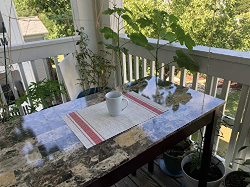 Jutemill Set of 12 PVC Vinyl Woven Place mats, Heat Insulation Stain Resistant Placemats for Dining Table Durable Cross Weave Woven Vinyl Kitchen Table Mats Placemat (Red)