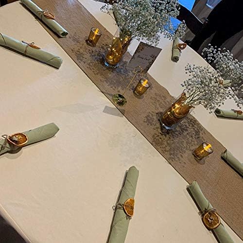 100% Natural Jute Rustic Burlap Table Runner
