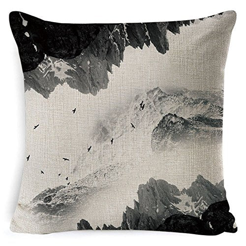 18 x 18 Inch Set of 4 - Linen Throw Pillow Covers for Couch Sofa and Bed | Decorative pillow Cover | Cushion Covers
