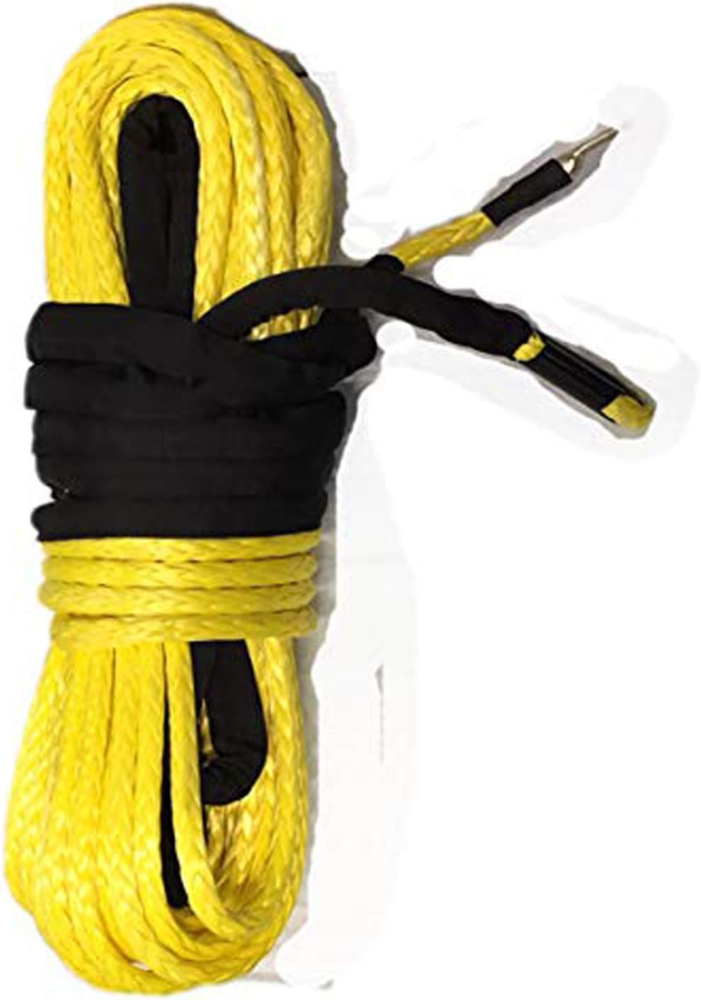Jutemill 3/8" X 50 feet Synthetic Winch Rope, 3/8-50&
