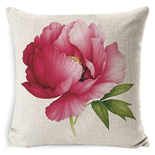 Throw Pillow Covers | Pink Rose - Decorative pillow Covers | Cushion Covers for Couch Sofa and bed