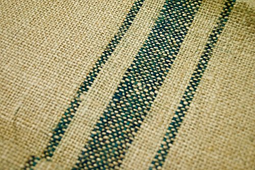 Burlap Table Runner Roll for Events | Burlap Table Runner With Green Stripe | Jute Table Runner Burlap - Green