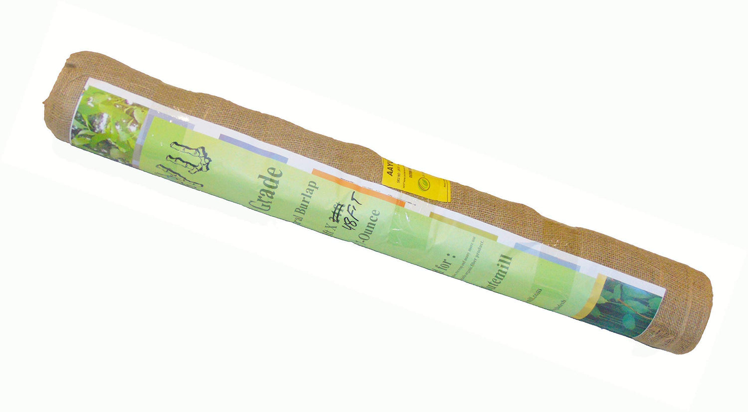 AAYU Natural Burlap Fabric Roll 36 Inch x 16 Yards Disposable Jute Burlap Planter Liner Weed Barrier Biodegradable Garden Fabric Heavy 7oz