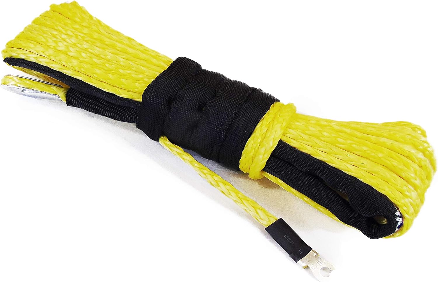 Jutemill 3/8" X 50 feet Synthetic Winch Rope, 3/8-50&