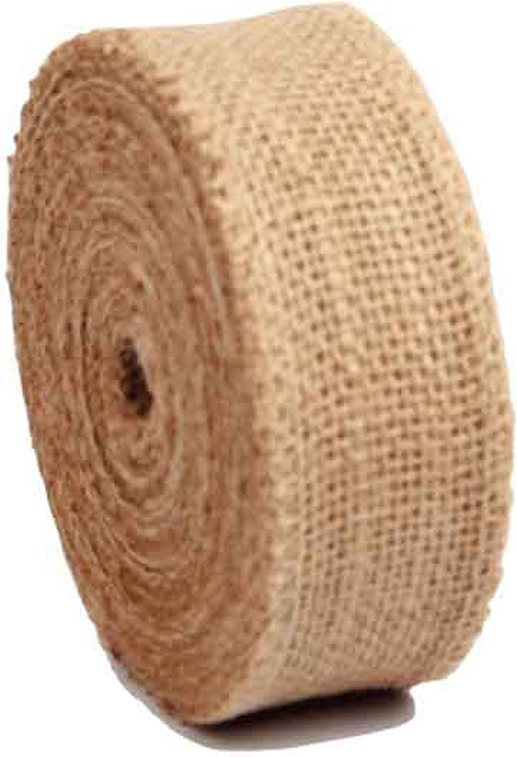 Burlap Jute Ribbon 5 inch x 30 feet Tight Weave and Finish Edges | Jute- Burlap Roll of 10 Yards Eco-Friendly, Natural Ribbon Rolls (Natural, 5 Inch 10 Yards)