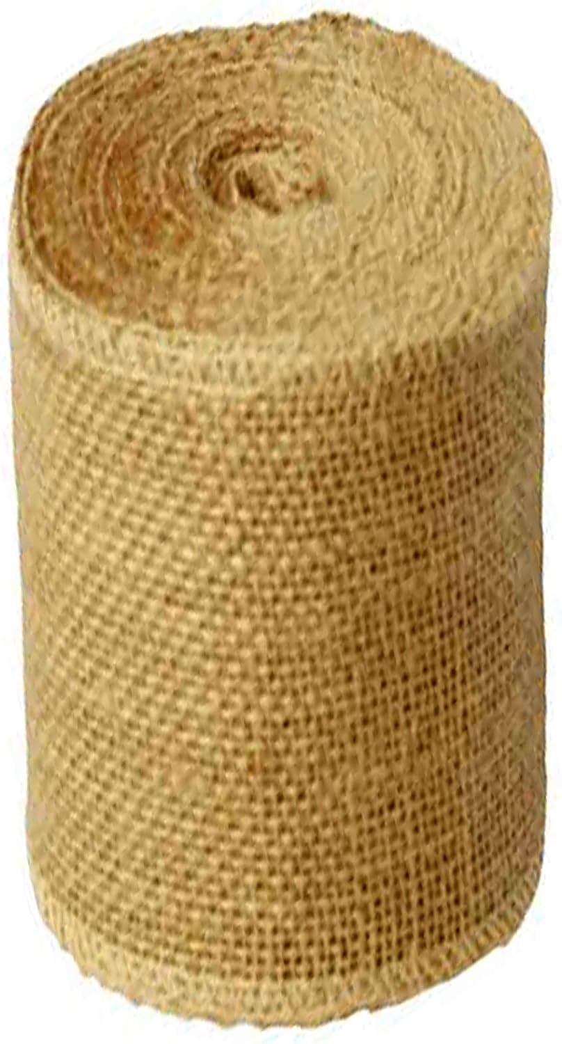 15 Yards Burlap Ribbon, Natural Jute Fabric Ribbon