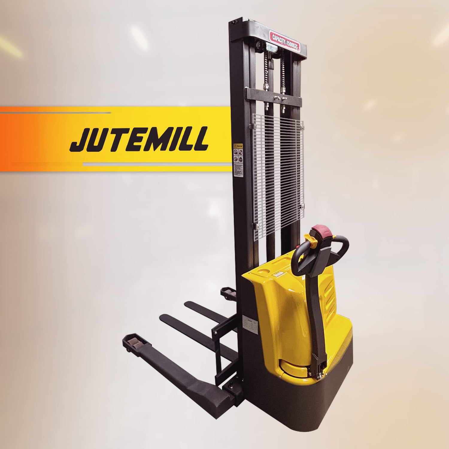 Fully Electric Power Drive Pallet Stacker with Straddle Legs 3300 lbs 138" Lift