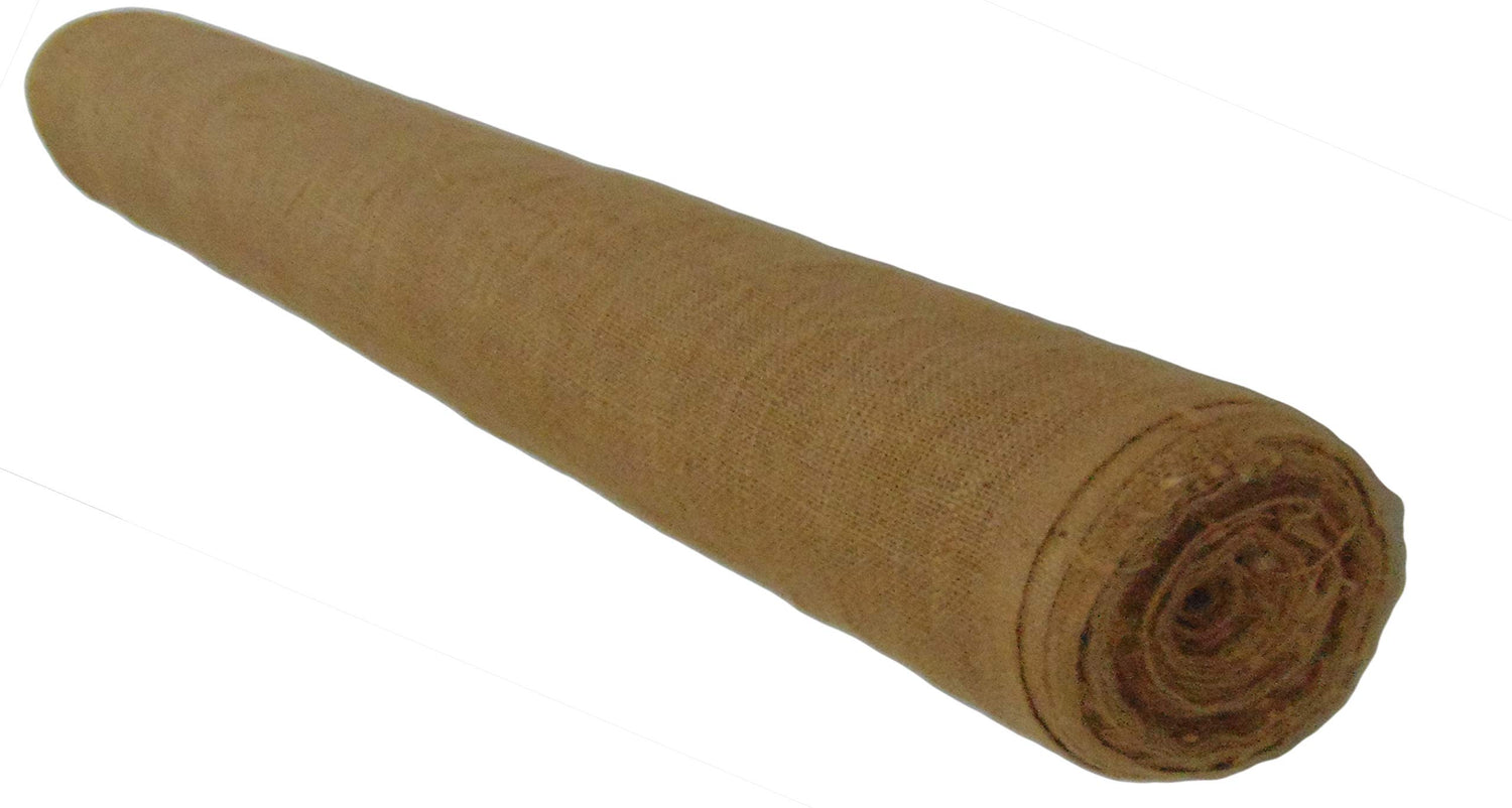 Jutemill 36-Inch Wide x 150ft Long, Burlap Fabric Roll | 36" by 50 Yards (150 ft)| Non- Fraying| Wide and Tight Weaved Outdoor Wedding isle Runners