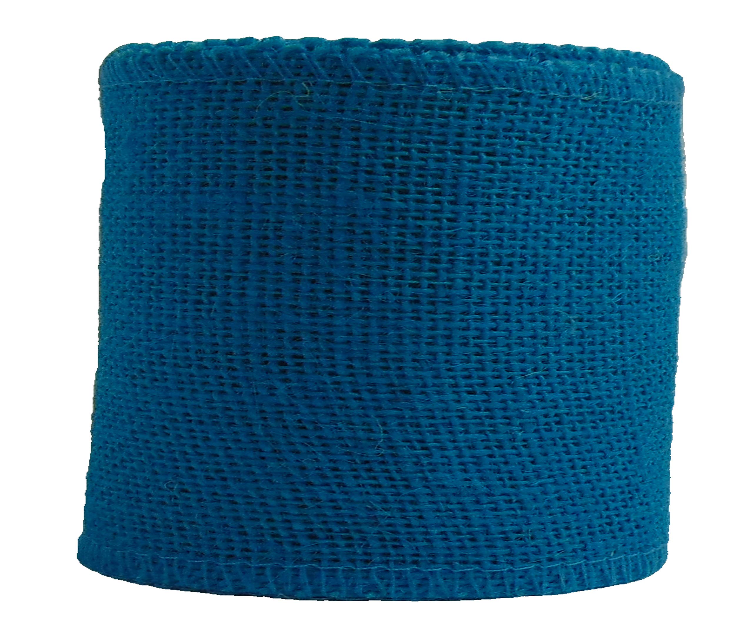 Burlap Ribbon Rolls | 3 Inch x 5 Yards | Blue Color